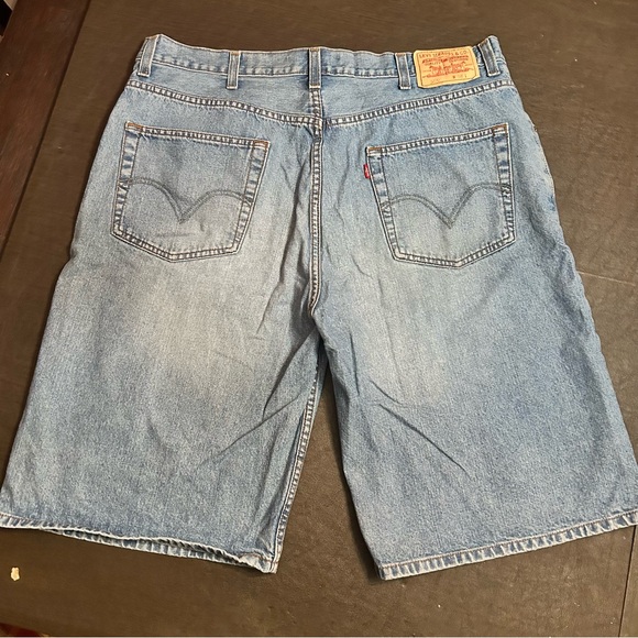 Levi's Light Blue Denim Shorts - Picture 3 of 10